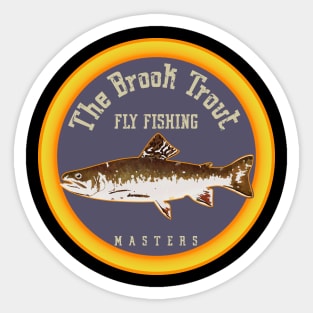 The Brook Trout fly fishing masters - emblem logo Sticker